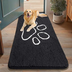 Smiry Dog Door Mat for Muddy Paws, Absorbent Dirt Trapper Non Slip Quick Dry by Smiry