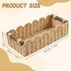 Bathroom Wicker Basket for Toilet Paper Storage Baskets for Organizing