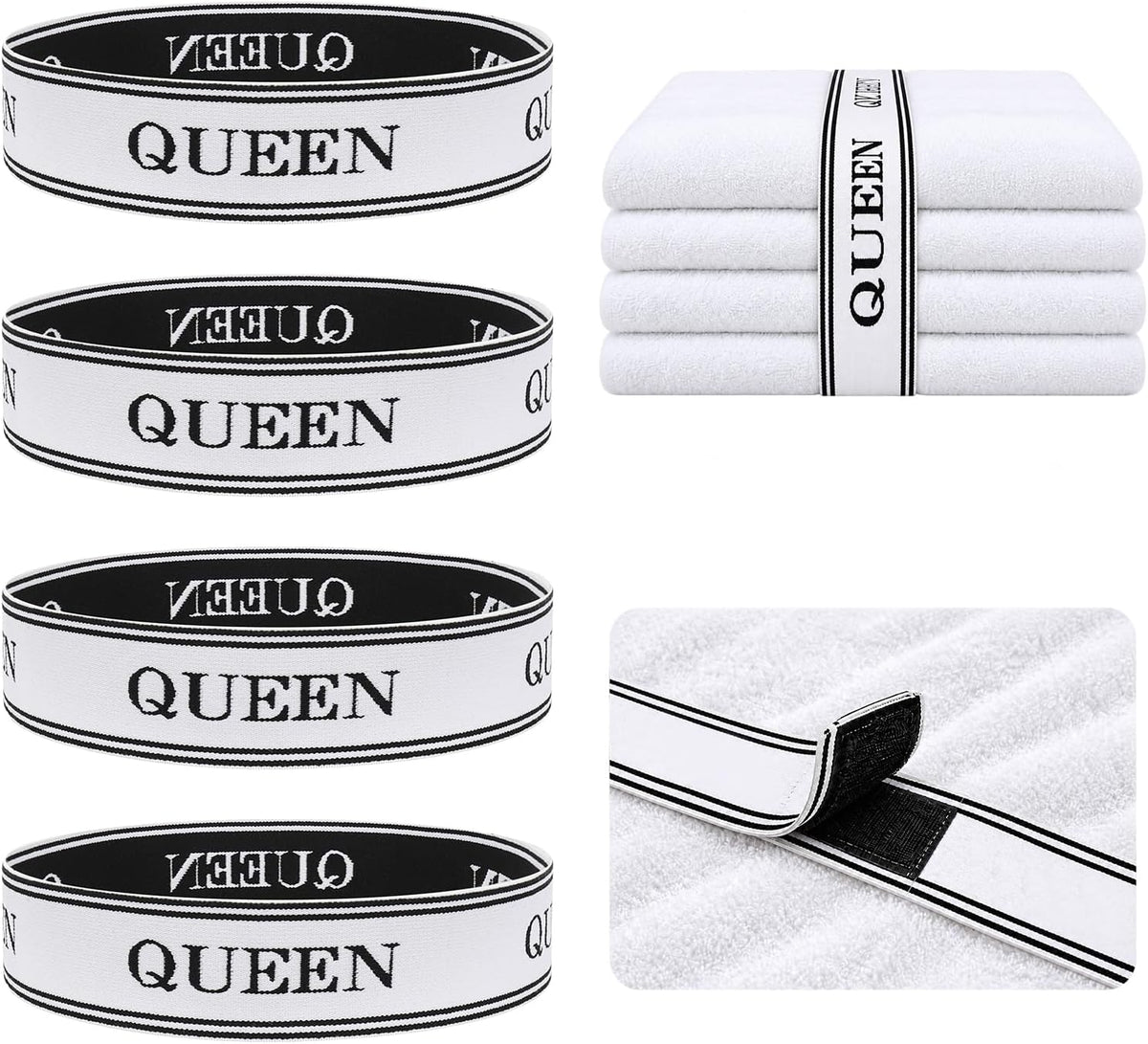 Bed Sheet Organizers and Storage Sheet Keeper Straps for Bedsheet(Mix20PCs)