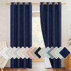 NICETOWN 100% Absolutely Blackout Linen Curtains by NICETOWN