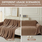 Couch Cover for Dogs, Boho Sofa Covers for 3 Cushion Couch, Chenille Sofa - Image 5