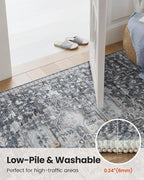 AMADA HOMEFURNISHING 9x12 Washable Area Rug, Low-Profile Large Area Rug - Image 8