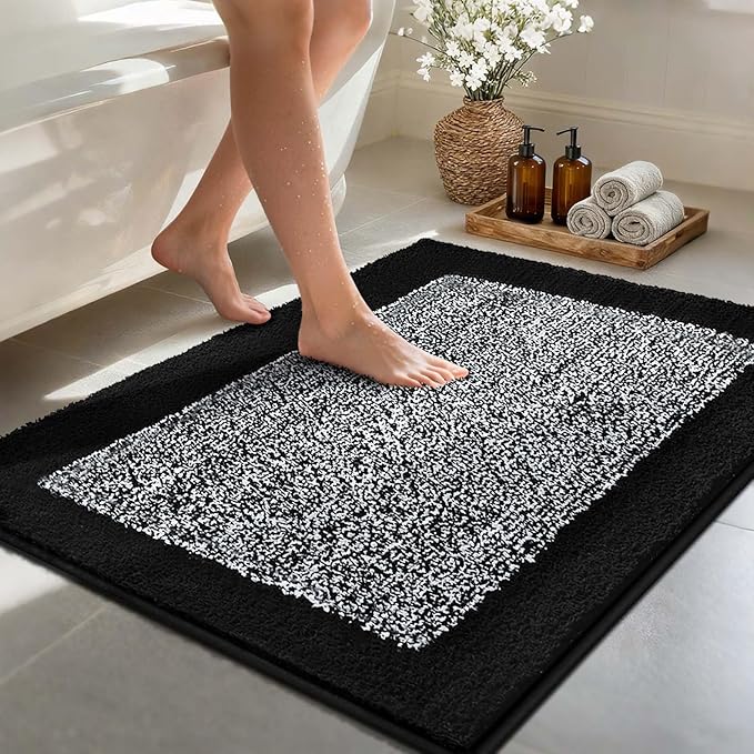 48x32 Large Bathroom Rugs Washable Non Slip, Soft Absorbent Quick Dry Mats by Unknown