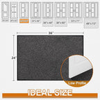 Mibao Front Door Mat, Dirt Trapper Welcome Mat - Image 2