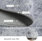 Toneed Abstract Area Rug Modern Washable Rug Soft Non Slip Rug Low Pile - Image 6