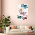 The Oliver Gal Artist Co. Animals Wall Art Canvas Prints 'Blooming Butterflies' Insects