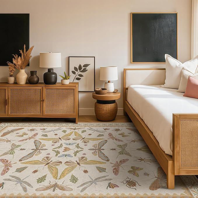 Hazo Haus Beige Dining Table Rug - Image 6