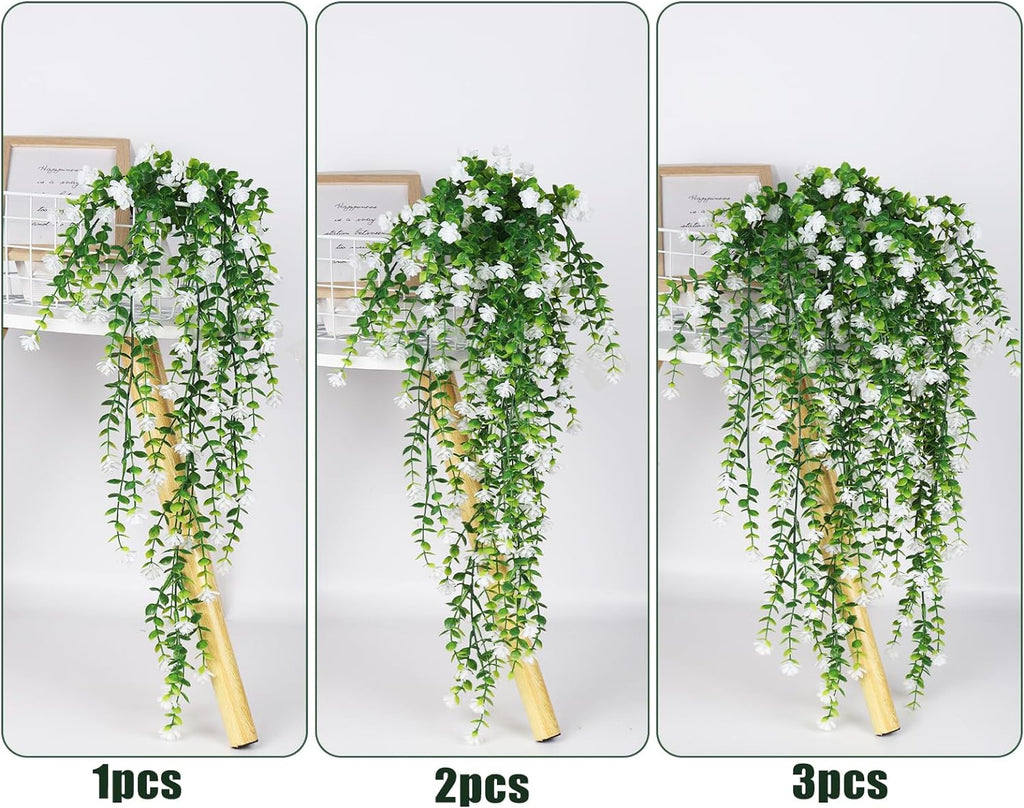 RECUTMS Artificial Hanging Plants Fake Hanging Vines Outdoor Faux Draping