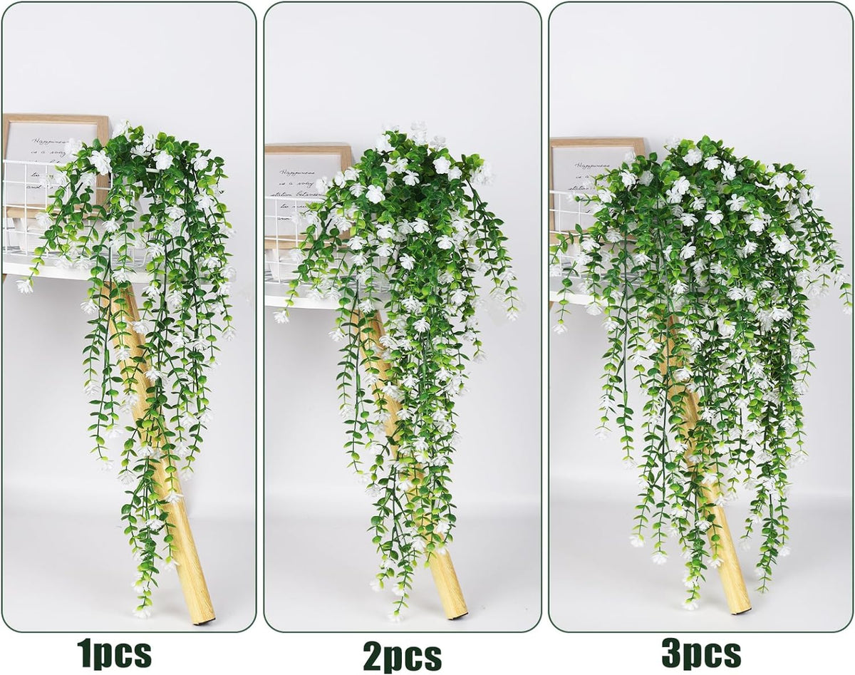 RECUTMS Artificial Hanging Plants Fake Hanging Vines Outdoor Faux Draping