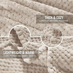 Exclusivo Mezcla Fleece Throw Blanket Extra Large, Super Soft and Warm Blankets - Image 6