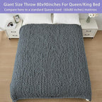 Bigacogo Chunky Knit Throw Blanket - Image 5