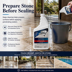 Stone & Tile Intensive Cleaner for Travertine & Natural Stone, 1-Quart