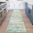 KOZYFLY Modern Abstract Hallway Runner Rug, 2x8 Kitchen Rugs Non-Slip Washable - Image 3
