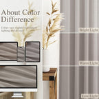 Stone Grey Linen Curtains 112 Inches Long - Image 3