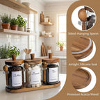 3-Pack 20oz Glass Coffee Container Set