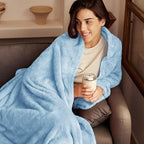 Exclusivo Mezcla Plush Fuzzy Fleece Throw Blanket Extra Large, Super Soft - Image 2
