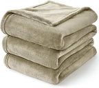 BEDELITE Fleece Blanket Oat Linen Throw Blankets - Image 8