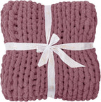Bigacogo Chunky Knit Throw Blanket - Image 7