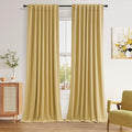 Guken 100% Blackout Curtains 100 Inch Length 2 Panels Set by Guken
