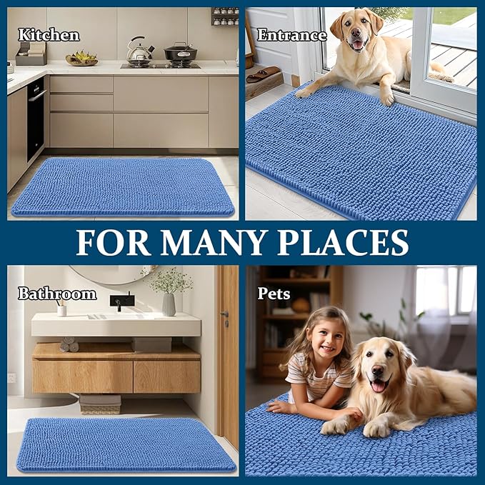 OLANLY Dog Door Mat for Muddy Paws 44x24, Absorbs Moisture and Dirt, Absorbent - Image 8