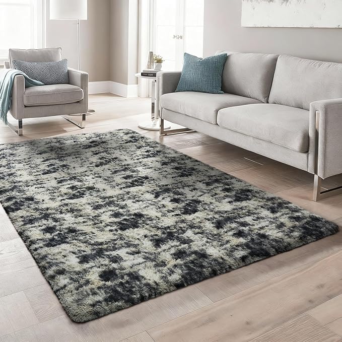 Ophanie Black Gold and Grey Area Rugs - Image 5