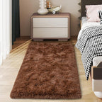 Soft Runner Rugs for Bedroom Hallways, 2x4 Brown Fluffy Shag Throw Area Rug Non - Image 7