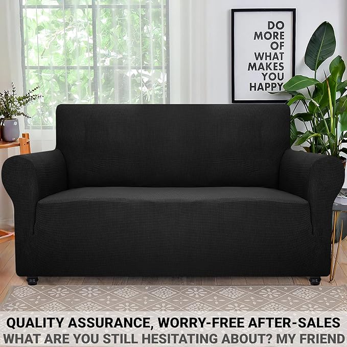 ZNSAYOTX Super Stretch Couch Cover Love Seat Sofa Covers - Image 5