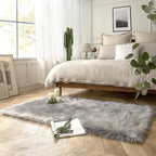 Ashler faux fur rug, Fluffy Shaggy Area Rug Ultra Soft 3 x 5 Feet Rectangle Fur - Image 2