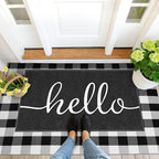 EARTHALL Funny Hello Mats Outside/Inside 59"x35", Front Door Mat Outdoor - Image 6