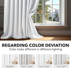 Deconovo Room Darkening Curtains, Thermal Insulated Noise-Reducing Window Panels - Image 6