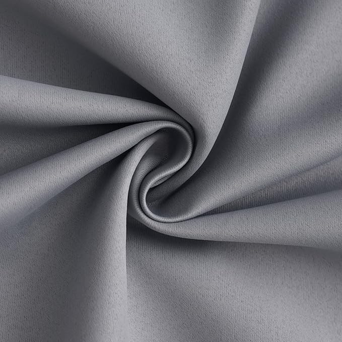 Yakamok 100% Blackout Curtain Panels 84 inches Cold and Light Blocking Drapes - Image 3