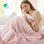 Bedsure GentleSoft Crystal Pink Throw Blanket - Image 4