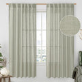 LAMIT Sage Grey 72 inch Linen Curtains by LAMIT