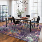 Washable Area Rugs 6'x9' Non-Slip Modern Abstract Soft - Image 2