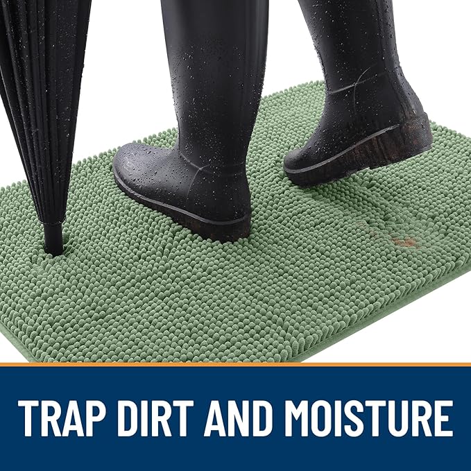 OLANLY Dog Door Mat for Muddy Paws 54x24, Absorbs Moisture and Dirt, Absorbent - Image 2