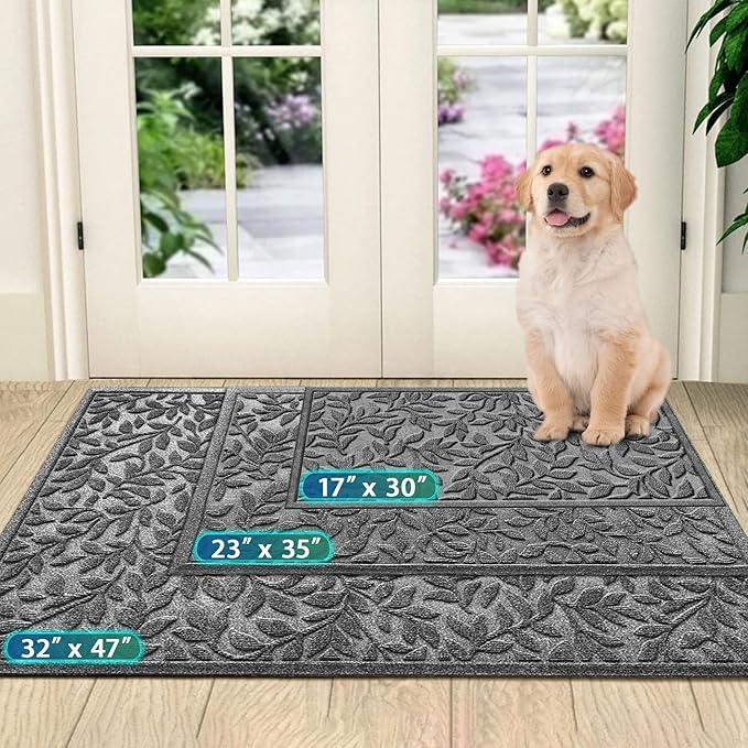Bulijojo Sturdy Front Entrance Doormats, Durable Heavy Duty Welcome Mat - Image 2