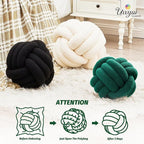 Uvvyui Knot Pillow Ball, Soft Home Decorative Pillows, Round Throw Pillow - Image 4