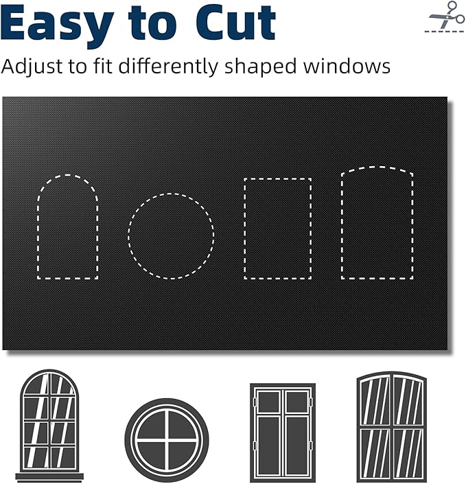 NIGHTON Portable Blackout Curtains 100"×57"Strong Hook and Loop Tape Strips - Image 5