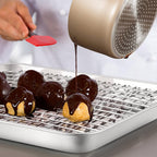 TeamFar Cooling Rack, 9.75”x7.5” Stainless Steel Baking Grid Wire Rack