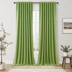 Guken 100% Blackout Curtains 84 Inch Length 2 Panels Set by Guken