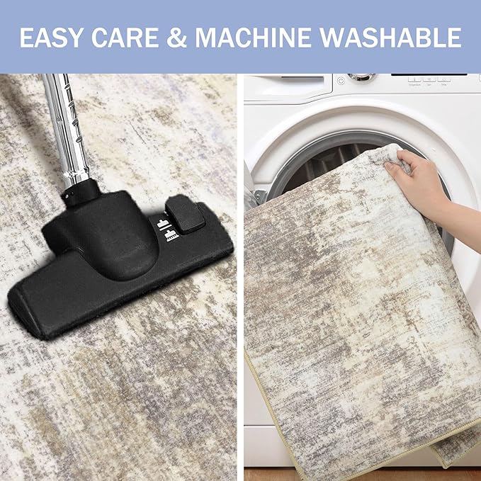 IOHOUZE Abstract Area Rugs 9x12 Ft Washable Large Rugs - Image 3