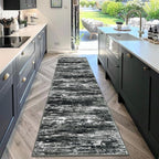 KOZYFLY Modern Abstract Washable Rug Runner 2.6x10 Hallway Rug Runner Non-Slip - Image 3