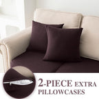 Couch Cushion Covers for Sectional Sofa L Shape Washable Separate Seat Chaise - Image 3