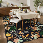 Rugflix 5x7 Floral Area Rug for Living Room, Machine Washable Rugs - Image 3