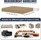 Patio Stretch Cushion Covers, Chair Cushion Covers& Sofa Replacement Slipcovers - Image 2