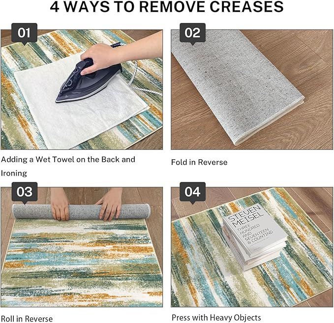 Lansny Modern Abstract Runner Rug 2.6x18 - Image 4