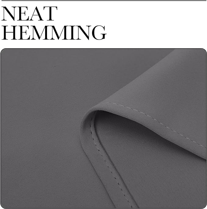 NICETOWN Grey Blackout Cafe Curtain Panels - Image 8