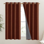 NICETOWN 100% Absolutely Blackout Linen Curtains - Image 2