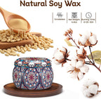 TranquilBliss Scented Candles, 4-Pack Soy Wax Candle Set, Gifts for Women