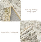 10x14 Area Rugs for Living Room, Non Slip Machine Washable Vintage Rugs - Image 5
